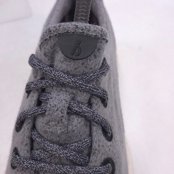 Allbirds Wool Runner Lace Up Athletic Running Shoe Womens Size 7 Gray White - Picture 9 of 10